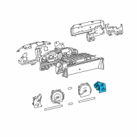 OEM 2001 Toyota Land Cruiser Oil Gauge Diagram - 83885-6A840