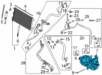 OEM 2021 Ford F-150 COMPRESSOR ASY Diagram - ML3Z-19703-A