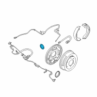 OEM 1999 Nissan Frontier Rotor Rear Brake Diagram - 47950-3S599