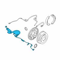 OEM Nissan Frontier Sensor Assembly-Anti SKID, Rear Diagram - 47900-7Z660