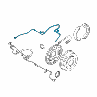 OEM 2004 Nissan Xterra Tube Assembly-Rear Brake, R Diagram - 46290-1Z600