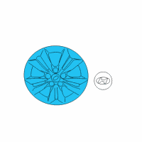 OEM 2013 Hyundai Sonata Wheel Hub Cap Assembly Diagram - 52960-3Q010