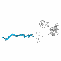 OEM Toyota Cooler Pipe Diagram - 32907-0C040