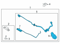 OEM Hyundai Kona Electric HOLDER & WIRING-LICENSE LAMP Diagram - 92550-J9600