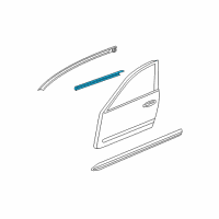 OEM Infiniti G35 Moulding Assy-Front Door Outside, RH Diagram - 80820-AL500