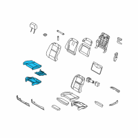 OEM BMW X5 Sports Seat Upholstery Parts, Leather Diagram - 52-10-7-277-568