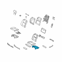 OEM 2008 BMW X5 Seat Upholstery Diagram - 52-10-7-161-878