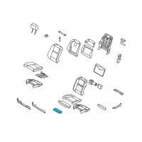 OEM 2008 BMW X5 Thigh Support Upholstery Diagram - 52-10-7-167-374