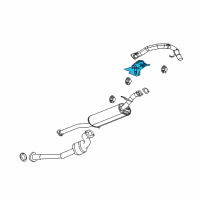 OEM Hummer H3T Shield Asm-Exhaust Front Pipe Heat Diagram - 93355794