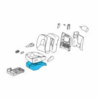 OEM Buick Park Avenue Pad Asm, Passenger Seat Cushion Diagram - 12531269