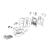 OEM 2004 Buick Park Avenue Switch Asm-Seat Adjuster Diagram - 25745932