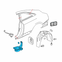 OEM 2017 Cadillac ATS Filler Pocket Diagram - 84148442