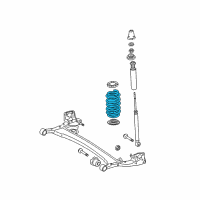 OEM 2009 Toyota Yaris Coil Spring Diagram - 48231-52A51