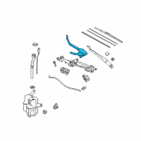 OEM 2015 Toyota Prius Plug-In Wiper Arm Diagram - 85211-47100