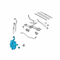OEM 2014 Toyota Prius Plug-In Washer Reservoir Diagram - 85355-47021