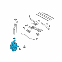 OEM Toyota Prius Washer Reservoir Diagram - 85355-47021