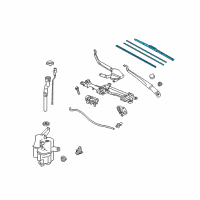 OEM 2015 Toyota Prius Front Blade Diagram - 85212-47040