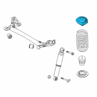 OEM 2017 Kia Rio Pad-Rear Spring Upper Diagram - 553311W000