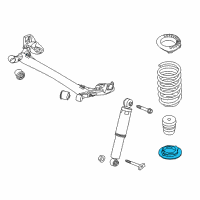 OEM Kia Rio Pad-Rear Spring Lower Diagram - 553321W000