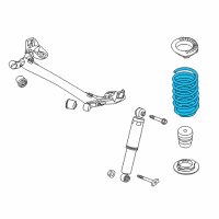 OEM 2017 Kia Rio Rear Suspension-Spring Diagram - 553301W200