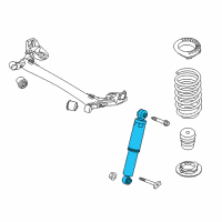 OEM 2016 Kia Rio Rear Shock Absorber Assembly Diagram - 553001W210