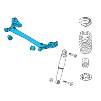 OEM 2016 Kia Rio Torsion Axle Complete Diagram - 551001W610