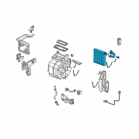 OEM 2011 Honda Fit Evaporator Diagram - 80211-TF0-G01