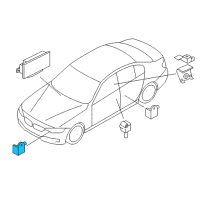 OEM 2013 BMW ActiveHybrid 3 Sensor, Front Diagram - 65-77-9-196-042