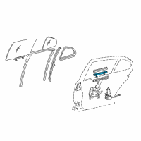 OEM 1999 Lexus GS300 Channel Sub-Assy, Rear Door Glass Diagram - 69905-30090