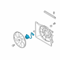 OEM 2012 Hyundai Santa Fe Motor-Radiator Cooling Fan Diagram - 25386-1U100