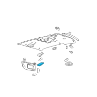 OEM 2009 Mercury Mountaineer Map Lamp Diagram - 4L2Z-13776-AA