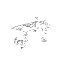 OEM 2010 Ford Explorer Visor Lamp Bulb Diagram - 9L5Z-13466-A