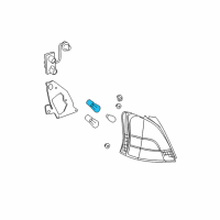 OEM Toyota Celica Back Up Lamp Bulb Diagram - 90981-15009