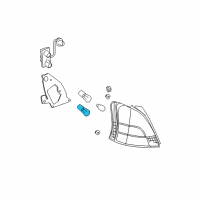 OEM 2000 Toyota MR2 Spyder Back Up Lamp Bulb Diagram - 99132-11210