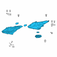 OEM 2016 Lexus RX350 Headlamp Assembly, Left Diagram - 81150-0E271