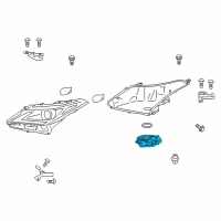 OEM 2019 Lexus RX450h Computer Sub-Assembly, HEADLAMP Diagram - 81016-0E280