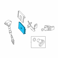 OEM Honda Insight Control Module, Engine (Rewritable) Diagram - 37820-RBJ-A01