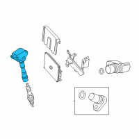 OEM 2012 Honda Civic Coil Assembly B, Plug Top Diagram - 30521-RBJ-003