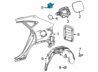 OEM Lexus NX350h LID SUB-ASSY, FUEL F Diagram - 77305-78010