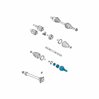 OEM GMC Acadia Limited Outer Joint Assembly Diagram - 15855621