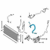 OEM 2015 Ford Fusion AC Hose Diagram - DG9Z-19D742-N