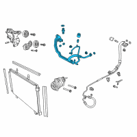 OEM 2015 Chevrolet SS AC Hoses Diagram - 92511779