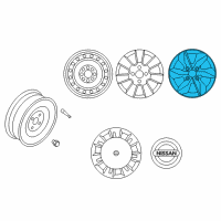 OEM 2012 Nissan Versa Aluminum Wheel Diagram - 40300-ZW81A