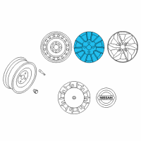OEM 2012 Nissan Versa Aluminum Wheel Diagram - D0300-EN11B