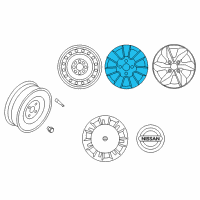 OEM 2008 Nissan Versa Aluminum Wheel Diagram - D0300-EN11B