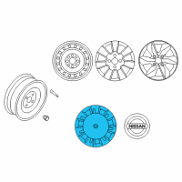OEM 2009 Nissan Versa Disc Wheel Cap Diagram - 40315-EN10B