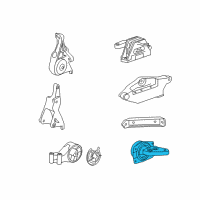 OEM 2015 Cadillac XTS Mount Asm-Trans Diagram - 22849847