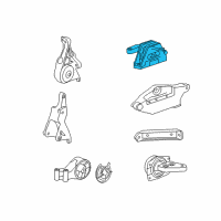 OEM 2014 Cadillac XTS Mount Diagram - 22849845
