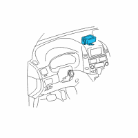 OEM 2010 Toyota Sienna Mount Bracket Diagram - 89780-08031