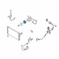 OEM 2018 Kia Stinger Pulley Assembly-Air Conditioner Compressor Diagram - 97643F6000